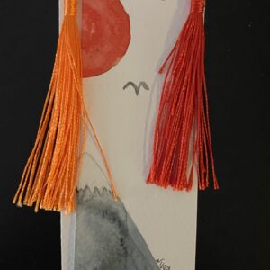 Handpainted Watercolour Bookmark-Design A